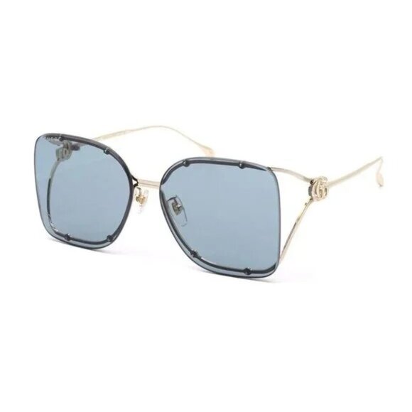NEW GUCCI SUNGLASSES GUCCI GOLD/GREY EYEWEAR